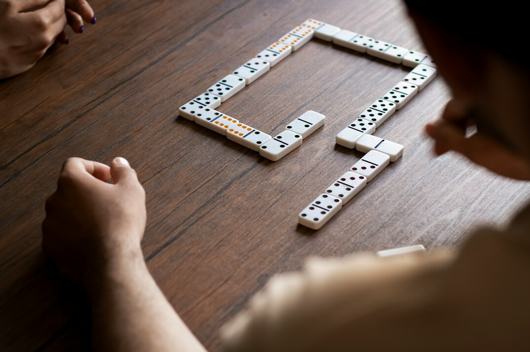 woman solving puzzle